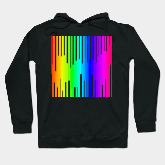 Rainbow pattern Hoodie by MelanieJeyakkumar